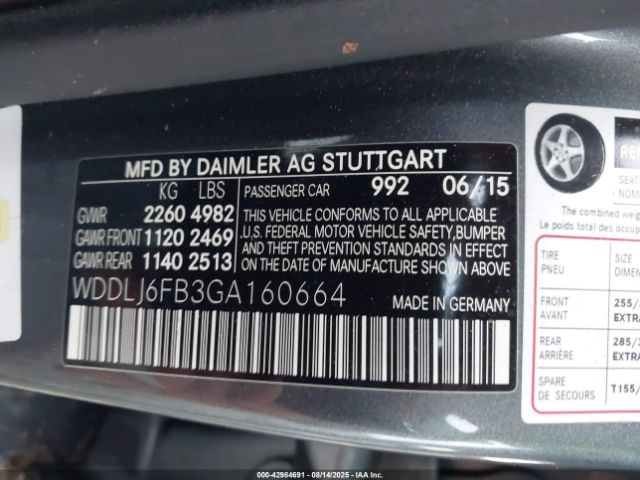 2016 MERCEDES-BENZ CLS 400 WDDLJ6FB3GA160664 Photo 8