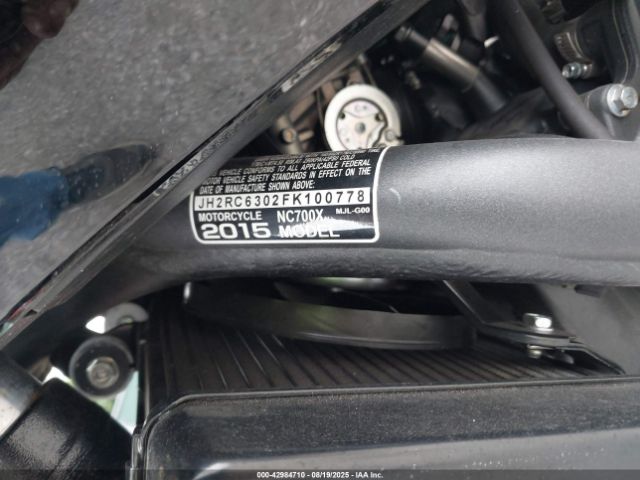 2015 HONDA NC700X JH2RC6302FK100778 Photo 9