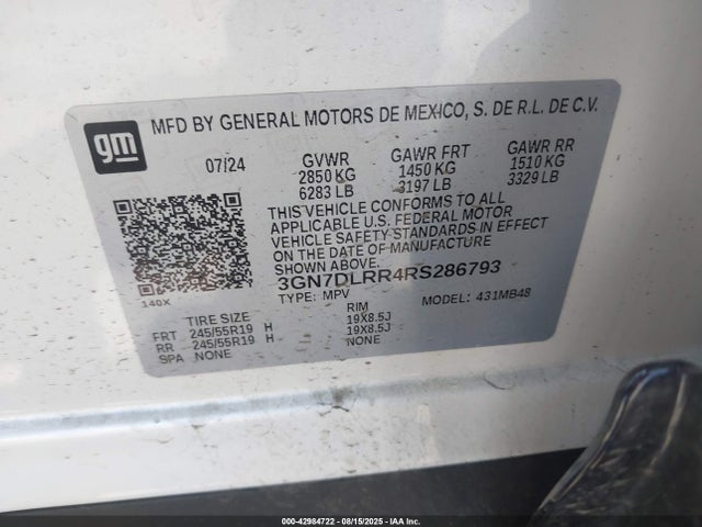 Chevrolet x0c+ec3 2024 3GN7DLRR4RS286793 Image 9