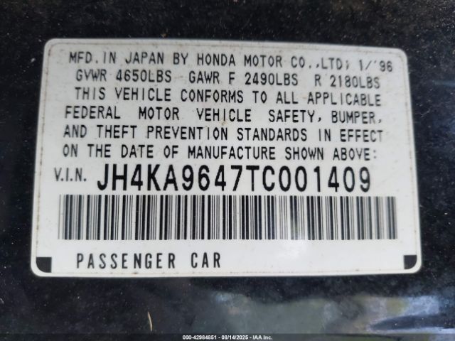 1996 ACURA 3.5RL JH4KA9647TC001409 Photo 8