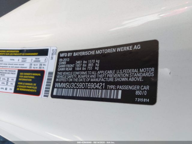 2013 MINI HARDTOP WMWSU3C59DT690421 Photo 8
