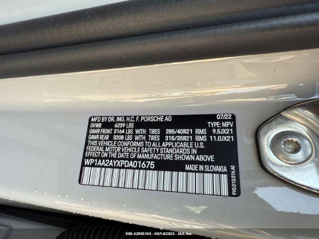 2023 PORSCHE CAYENNE WP1AA2AYXPDA01675 Photo 8