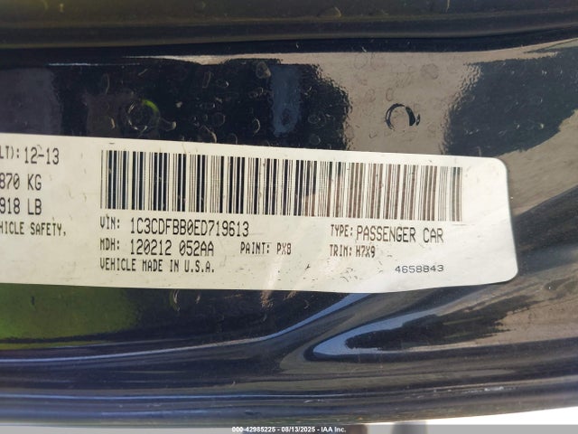 Dodge Dart 2014 1C3CDFBB0ED719613 Image 9