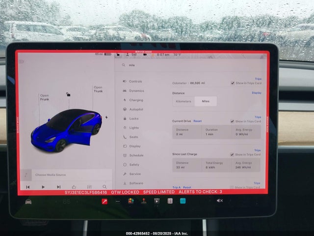 Aukcja sprzedaży 2020 Tesla Model 3 Performance Dual Motor All-wheel Drive, vin: 5YJ3E1EC3LF586416, numer aukcji: 42985452