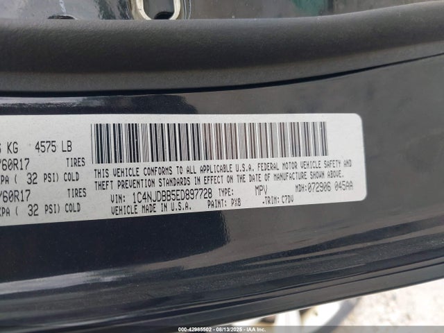 Jeep Compass 2014 1C4NJDBB5ED897728 Image 9