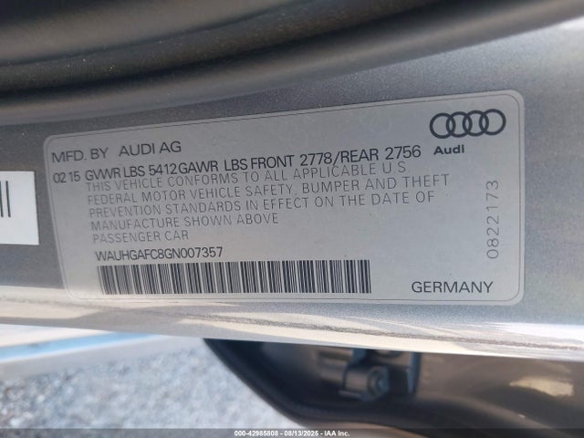 2016 AUDI A6 WAUHGAFC8GN007357 Photo 8