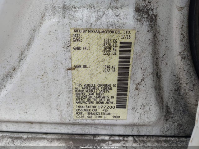 Nissan 2017 2017 1N4AL3AP1HC177200 Image 9