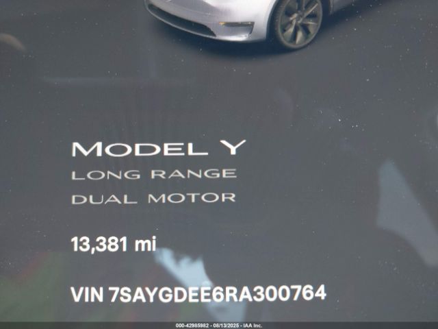 2024 TESLA MODEL Y 7SAYGDEE6RA300764 Photo 6