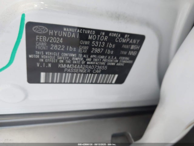 Hyundai Ioniq 6 2024 KMHM34AA2RA073655 Image 9