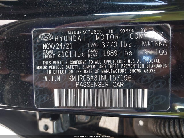 Hyundai gamma ii 2022 KMHRC8A31NU157196 Image 9