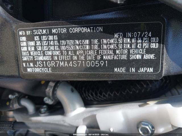 JS1GR7MA4S7100591 Suzuki R747