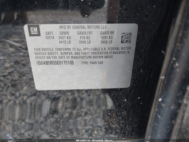 2014 CADILLAC ATS 1G6AB5R35E0175105 Photo 8