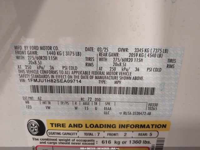 1FMJU1H82SEA09714 Ford gtdi