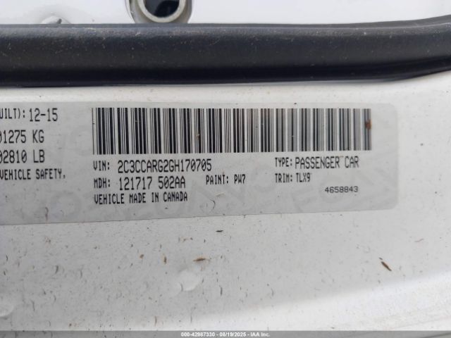 2016 CHRYSLER 300 2C3CCARG2GH170705 Photo 8