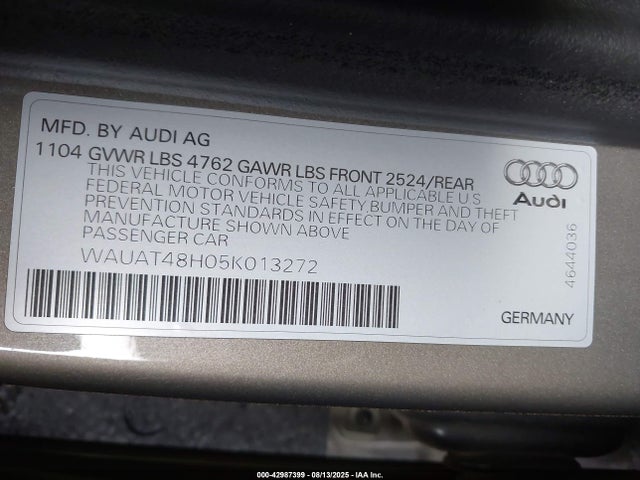 2005 AUDI A4 WAUAT48H05K013272 Photo 8