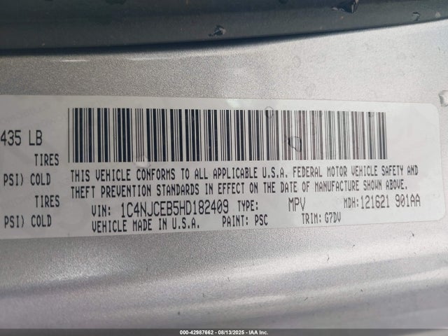 Jeep 2017 2017 1C4NJCEB5HD182409 Image 9
