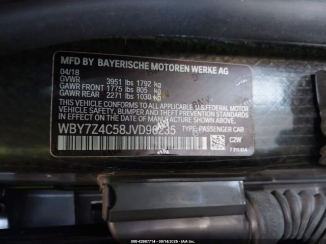 2018 BMW I3 WBY7Z4C58JVD96235 Photo 8