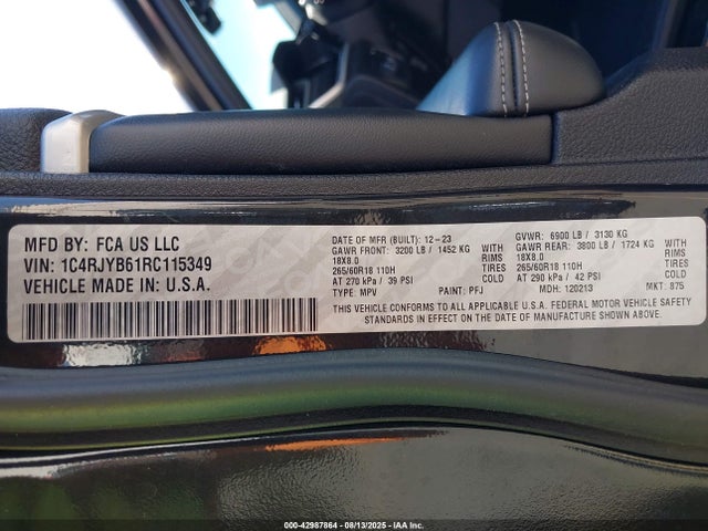 1C4RJYB61RC115349 Jeep 2024