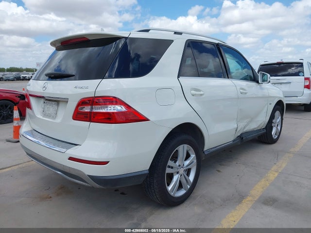Aukcja sprzedaży 2012 Mercedes-benz Ml 350 4matic, vin: 4JGDA5HB9CA078384, numer aukcji: 42988002