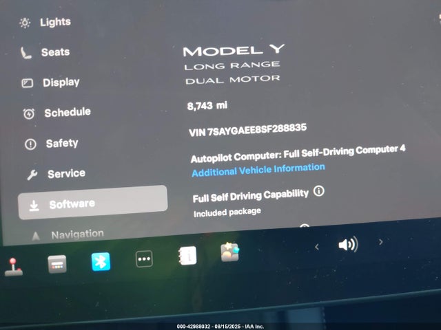 2025 TESLA MODEL Y 7SAYGAEE8SF288835 Photo 6