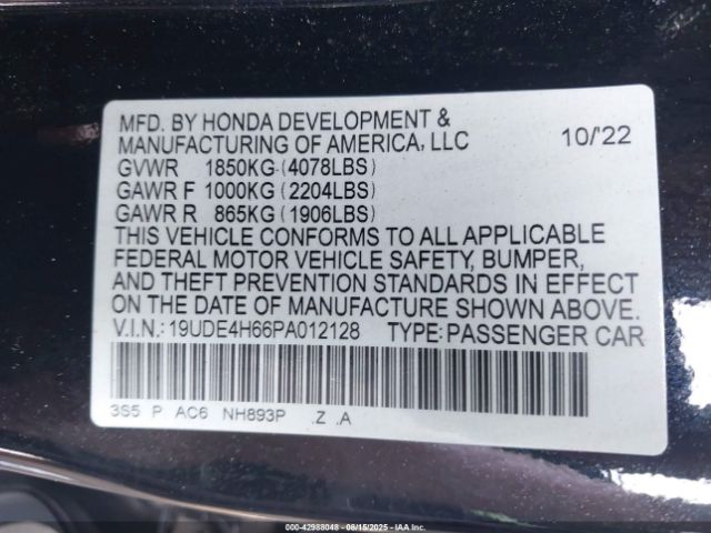 2023 ACURA INTEGRA 19UDE4H66PA012128 Photo 8