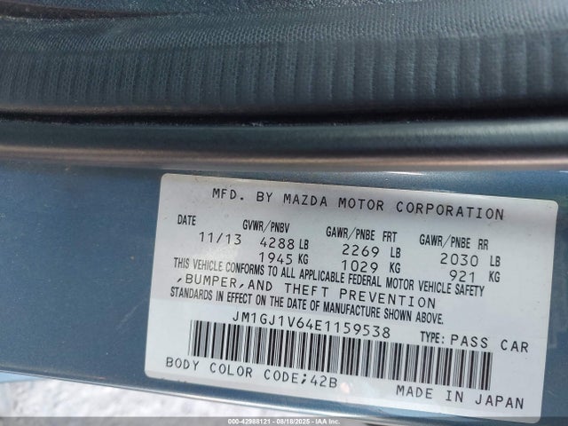 JM1GJ1V64E1159538 Mazda py