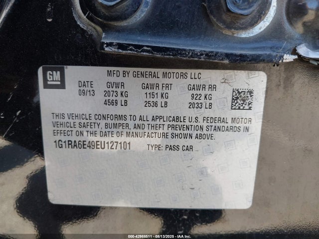 1G1RA6E49EU127101 Chevrolet luu - ffv, e-flex, fam