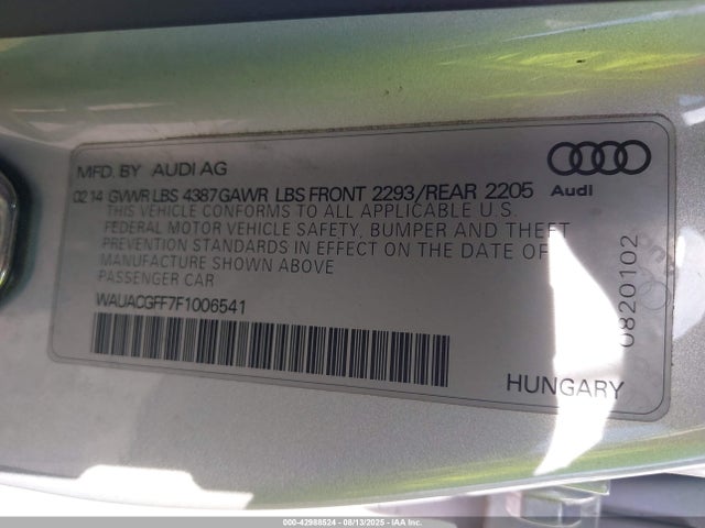 2015 AUDI A3 WAUACGFF7F1006541 Photo 8