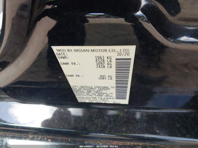 Nissan Altima 2021 1N4BL4CV3MN311886 Image 9