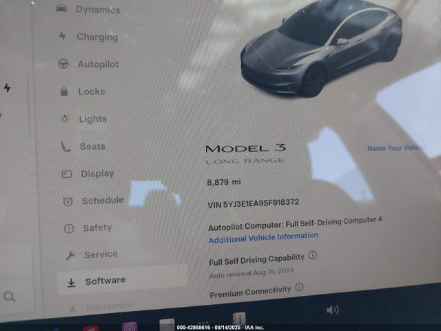 2025 TESLA MODEL 3 5YJ3E1EA9SF918372 Photo 6