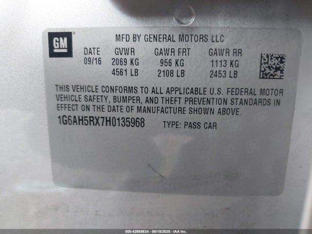 2017 CADILLAC ATS 1G6AH5RX7H0135968 Photo 8