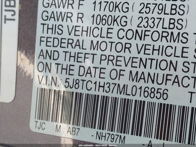 2021 ACURA RDX 5J8TC1H37ML016856 Photo 8