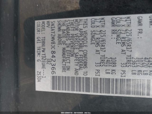 2018 NISSAN ROGUE 5N1AT2MV8JC842366 Photo 8