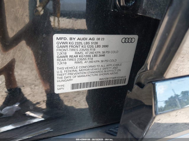 2024 AUDI Q3 WA1DECF30R1024922 Photo 8
