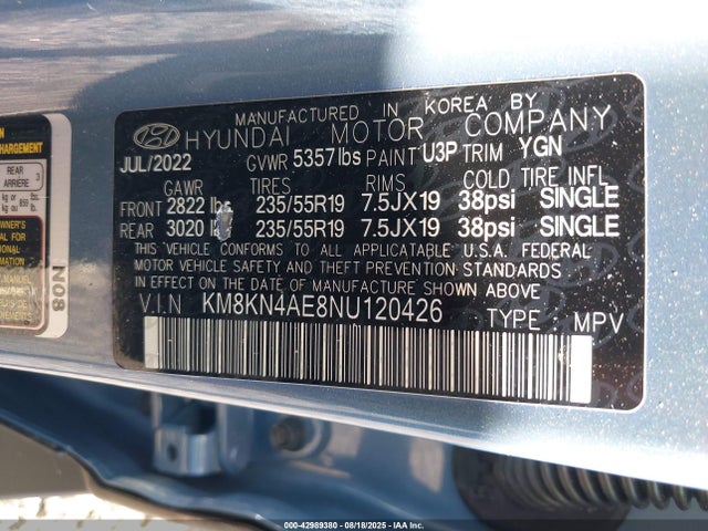 Hyundai Ioniq 5 2022 KM8KN4AE8NU120426 Image 9