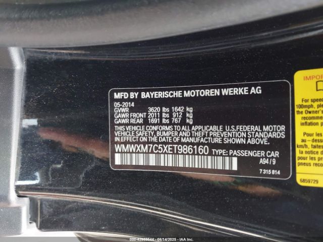 2014 MINI HARDTOP WMWXM7C5XET986160 Photo 8