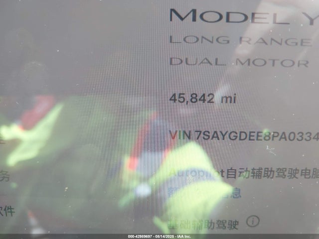 2023 TESLA MODEL Y 7SAYGDEE8PA033432 Photo 6