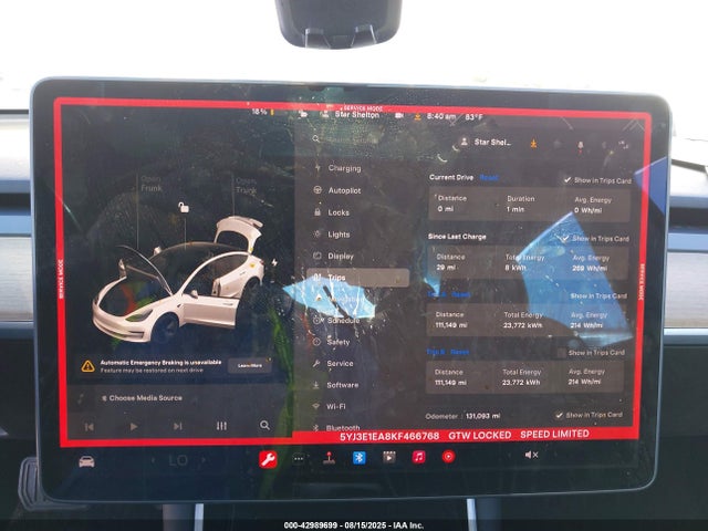 Tesla Model 3 Long Range/mid Range/standard Range/standard Range Plus 2019 5YJ3E1EA8KF466768 Image 36