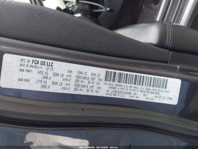 2015 DODGE DURANGO 1C4RDHDG5FC200994 Photo 8