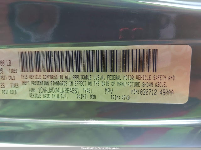 1C4HJXDM4LW264961 Jeep Wrangler