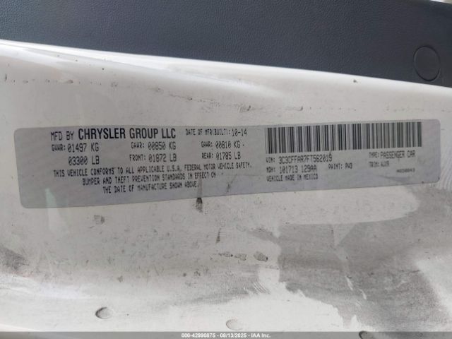 2015 FIAT 500 3C3CFFAR7FT562019 Photo 8