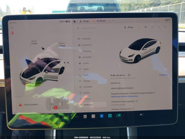 Tesla MODEL 3 2019 5YJ3E1EA0KF310031 Image 7