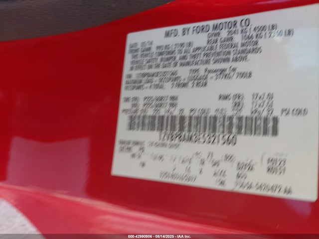 1ZVBP8AM3E5321560 Ford 2014