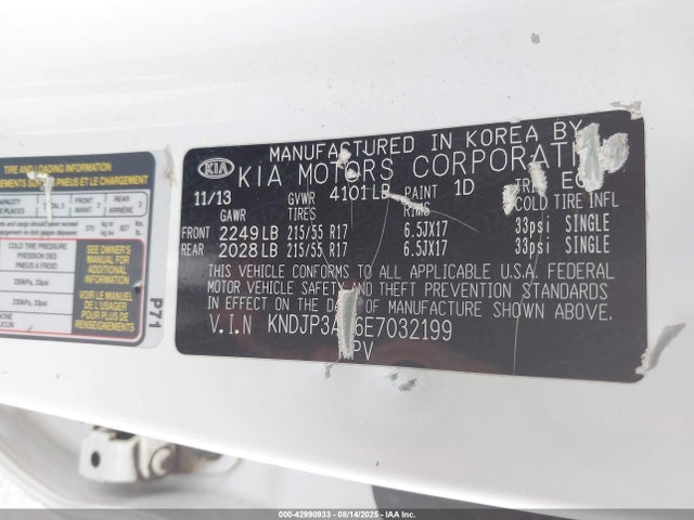 KIA dohc gdi nu 2014 KNDJP3A56E7032199 Image 9