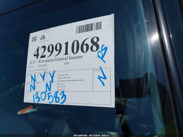 JN1BV7AP6EM688636 Infiniti Q50