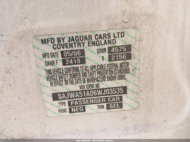 2006 JAGUAR X-TYPE SAJWA51A06WJ03535 Photo 8