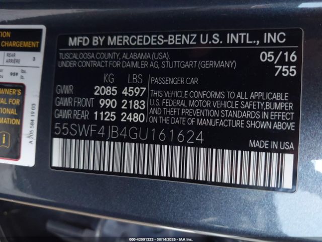2016 MERCEDES-BENZ C 300 55SWF4JB4GU161624 Photo 8