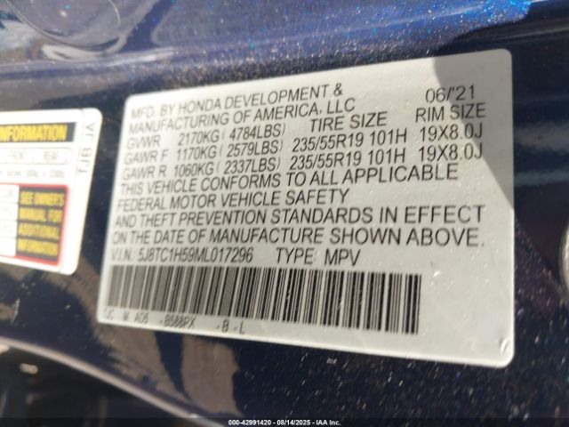 2021 ACURA RDX 5J8TC1H59ML017296 Photo 8