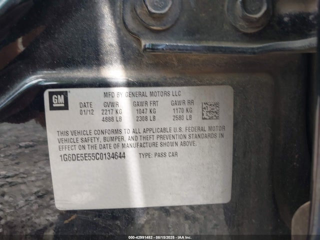 2012 CADILLAC CTS 1G6DE5E55C0134644 Photo 8