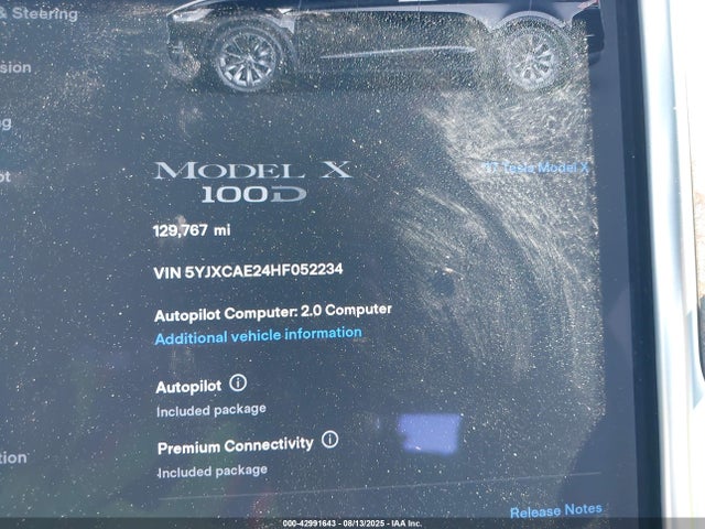 2017 TESLA MODEL X 5YJXCAE24HF052234 Photo 6